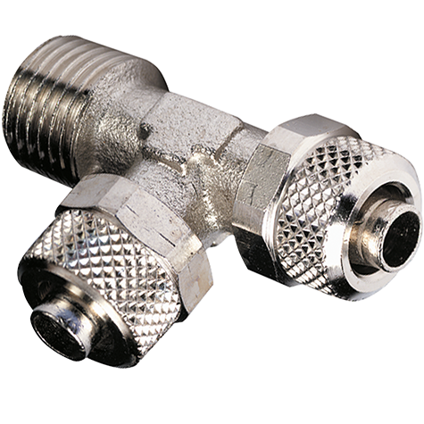 MALE BRANCH TEE 10/8 HOSE TO 1/4"BSPT