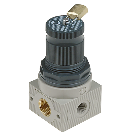 PADLOCKABLE REGULATOR G1/8" 8 BAR