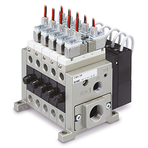 SMC Four Station Ejector Manifold