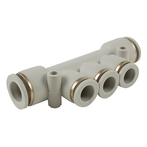 10MM (IN 2) X 06MM (OUT 3) GREY MANIFOLD