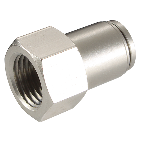 8mm OD x 1/4" BSPP Female Stud / Female Stud / Push Fittings