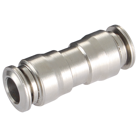 1/8" OD TUBE EQUAL STRAIGHT NICKEL PLATED