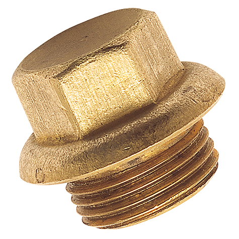 3/8" BSPP Male Flanged Blanking Plug