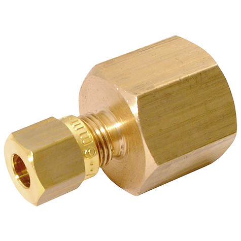 1/4" BSPP Female x 4mm OD Female Pressure Gauge Connector