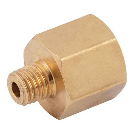 1/4" UNF Male x 1/8" BSPP Female Reducing Connector