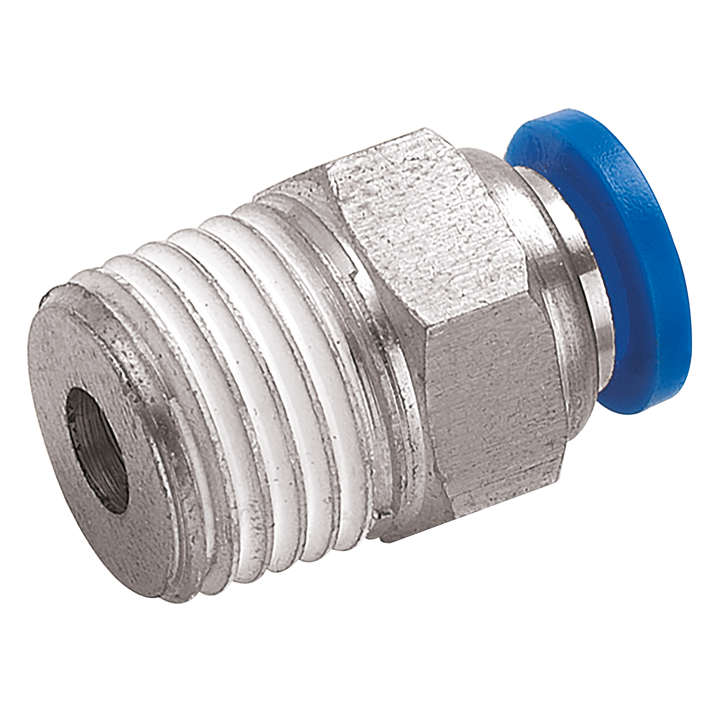 3/16" OD x 1/4" NPT Male Stud Hexagonal