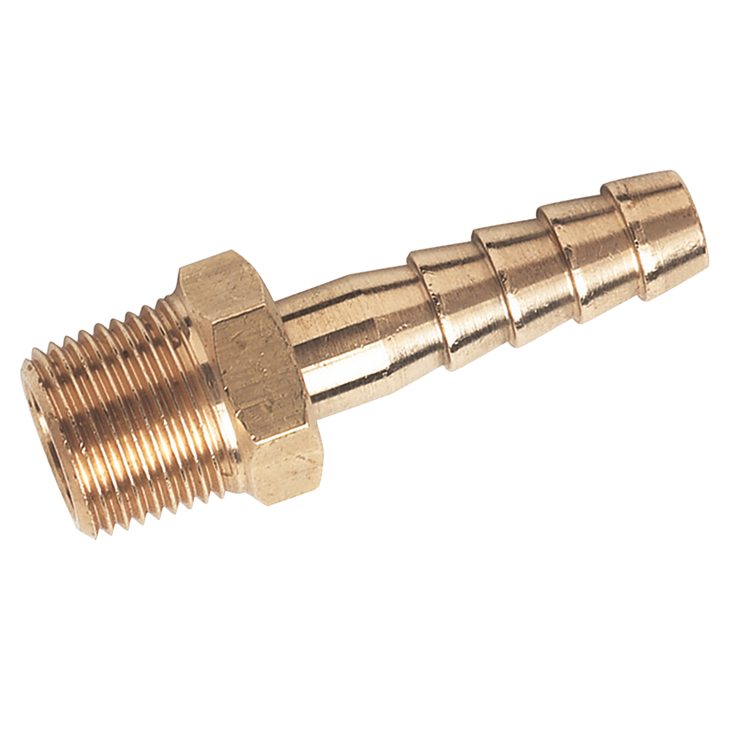 1.1/4" BSPT Male Straight Hose Tails, Brass