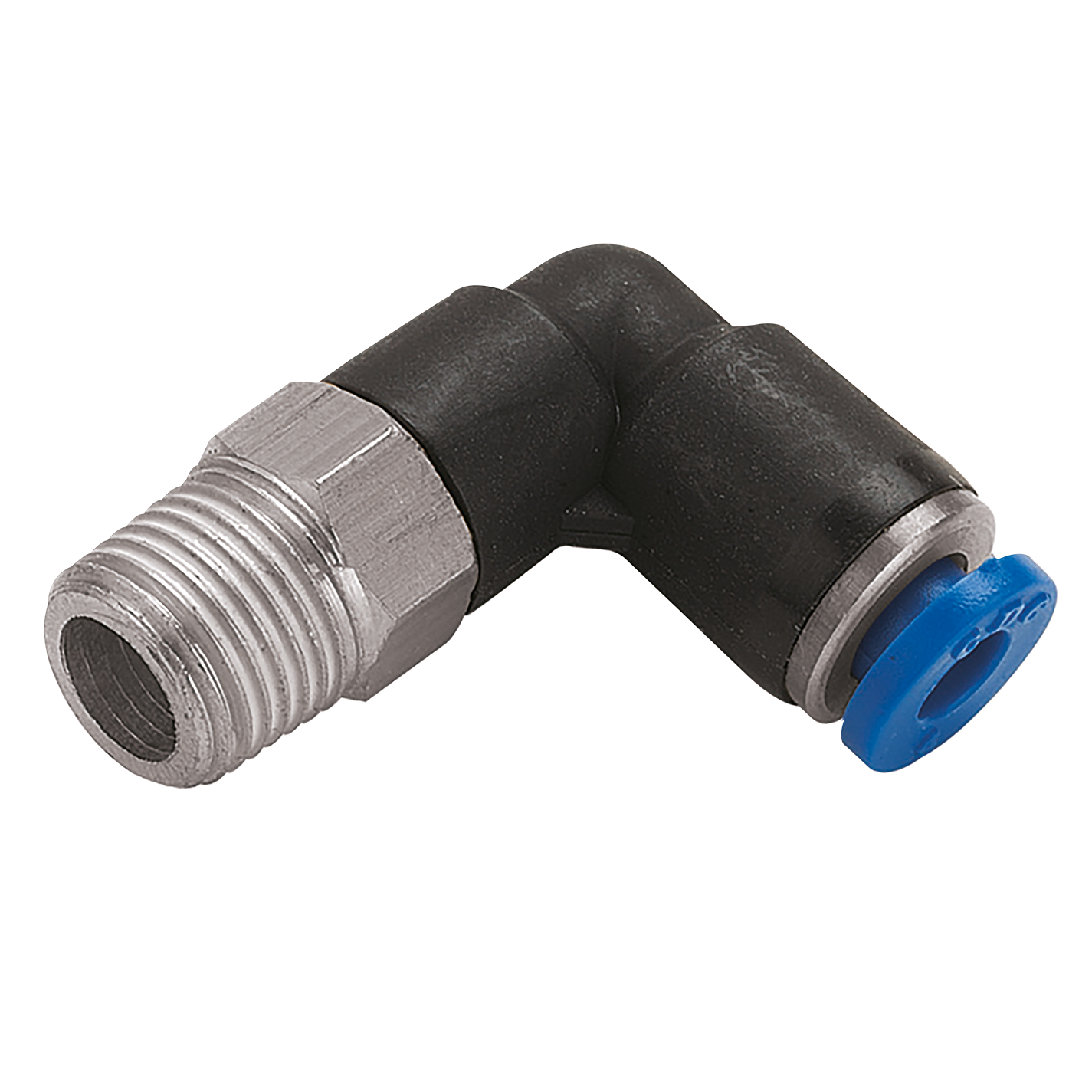 6mm x 1/8 NPT Male Stud Elbow / Push Fittings / Connectors / Elbow /  Pneumatics and Vacuum - Flowtech