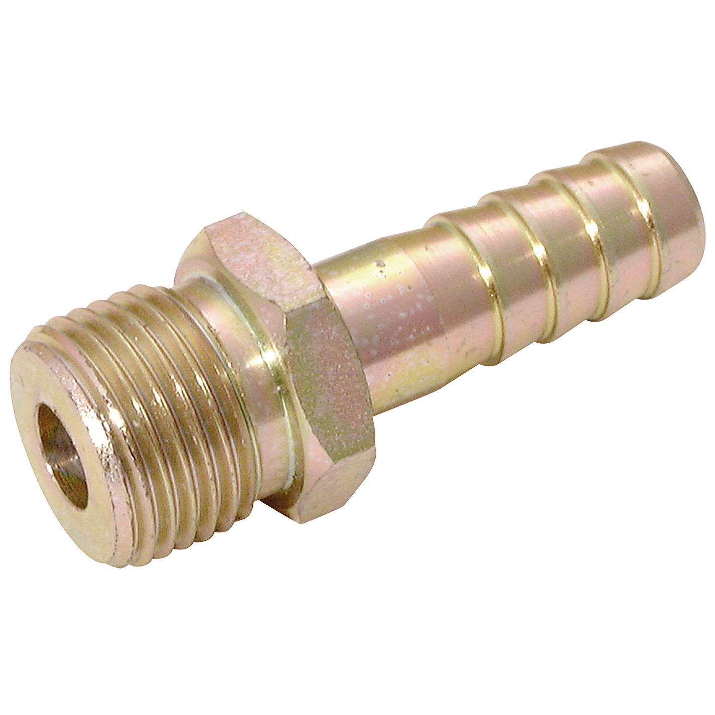 1" BSPP MALE X 1" HOSE STEEL PLATED