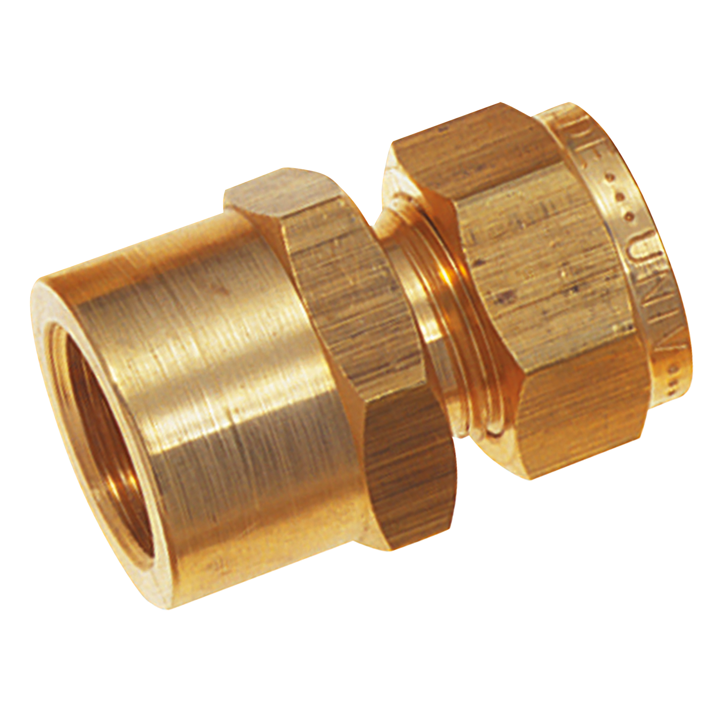1/4" BSPP Female x 1/4" OD Female Pressure Connector