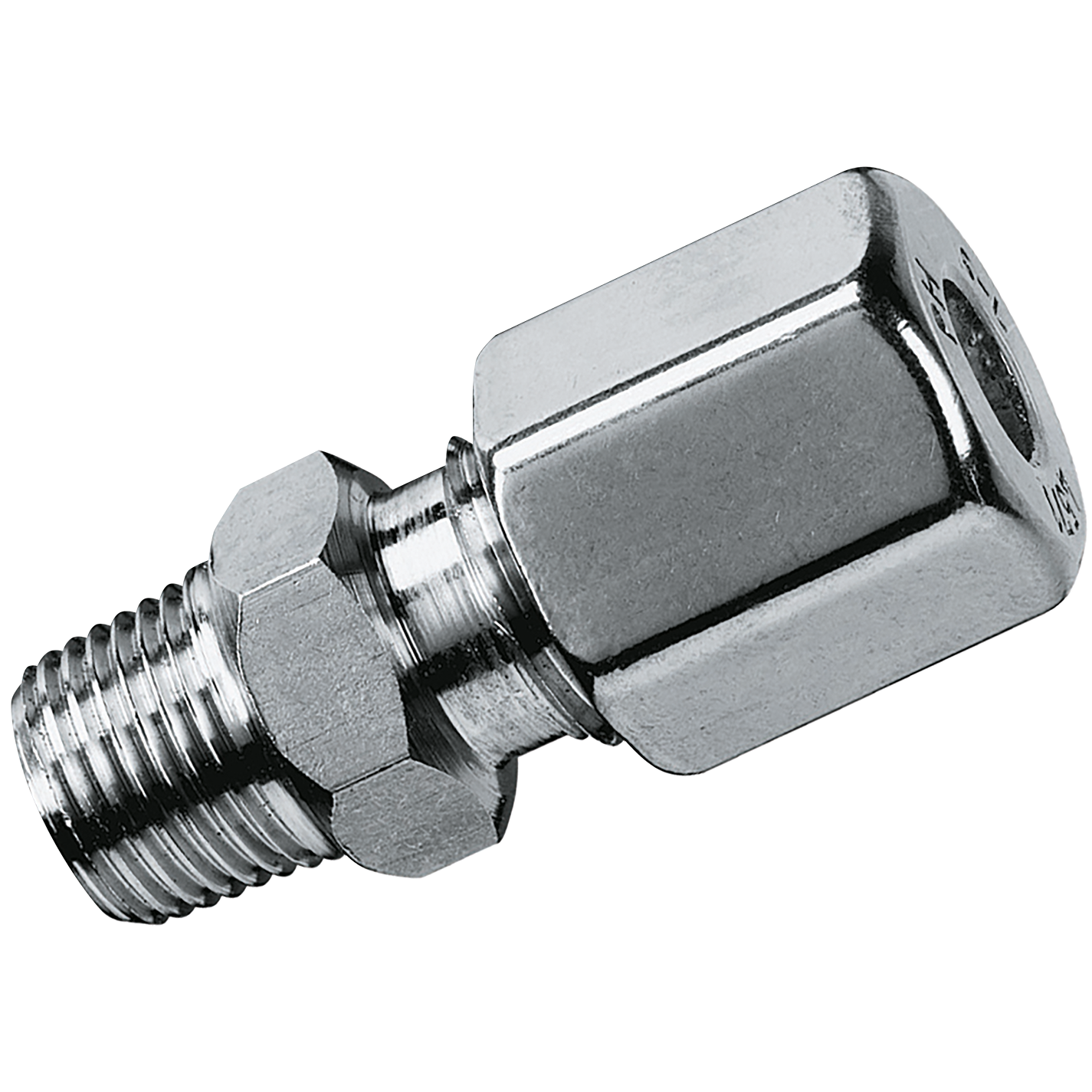 6MM OD X 1/8" BSPT MALE STUD SS (LL)
