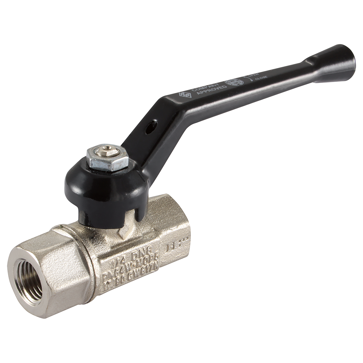 2.1/2"BSP Brass Ball Valve Ni Plated/Aluminium Handle