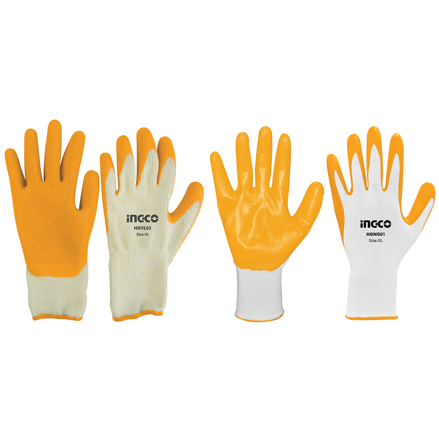 LATEX COATED PALM GLOVES XL