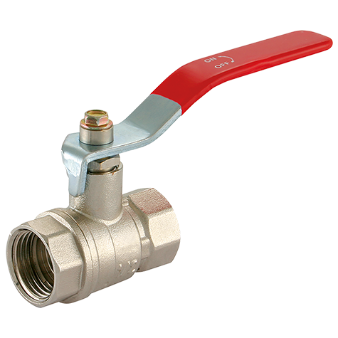 1/2"BSP Brass Ball Valve Red Handle