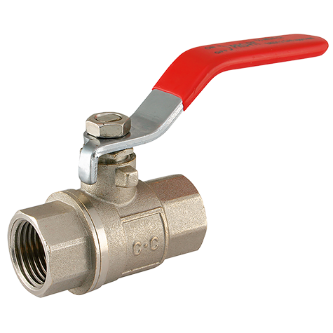 3/8" BSPP Brass Ball Valve Lever Handle Red Handle