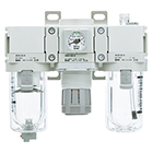 SMC Air Filter + Regulator + Lubricator