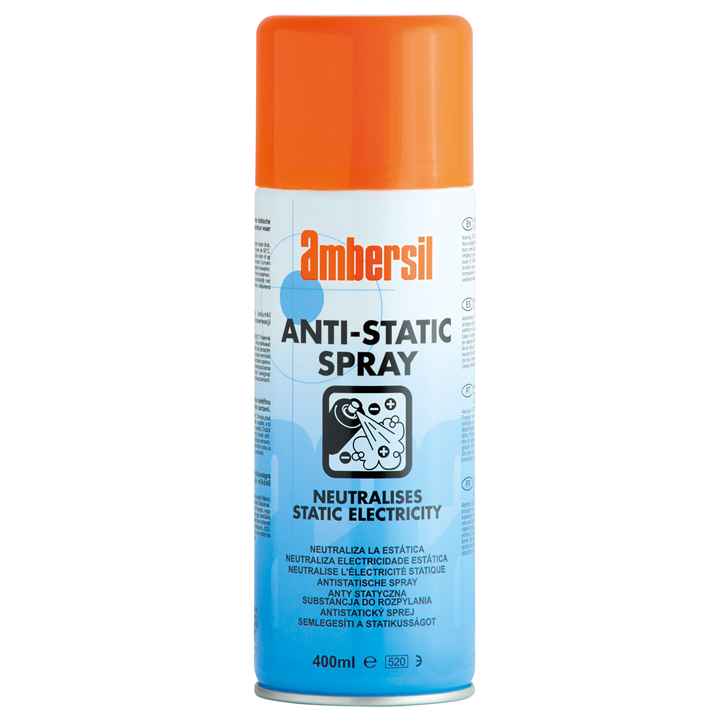 NEUTRALISES STATIC ELECTRICITY 400ML Pneumatics Direct