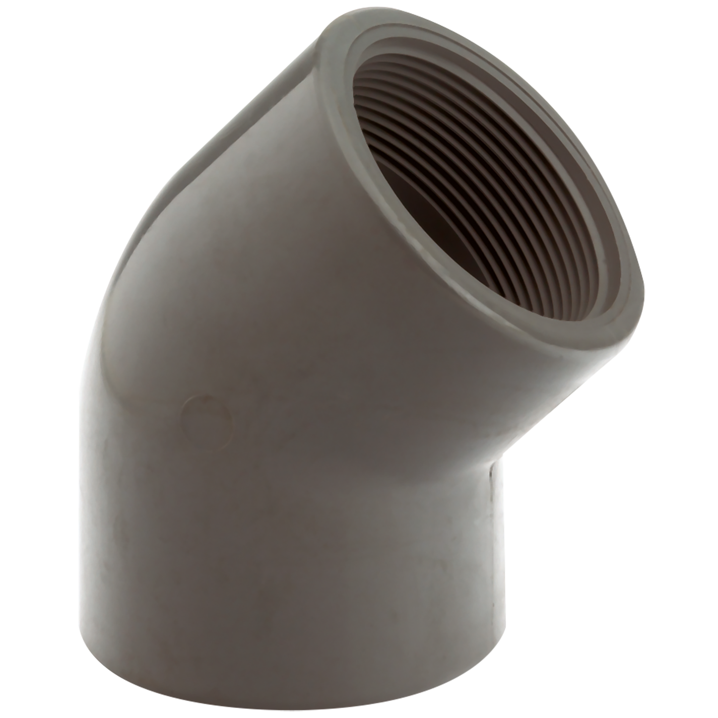 40MM X 114" UPVC PLAIN/THREAD 45° ELBOW