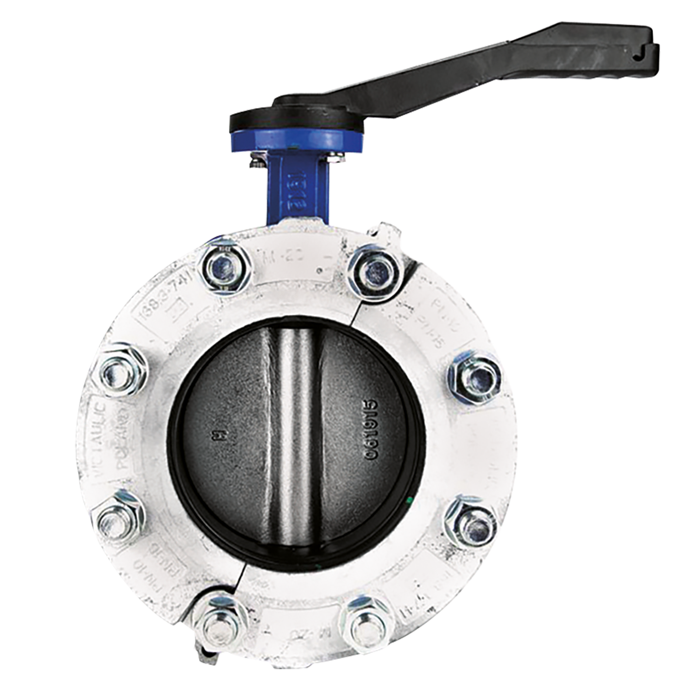 BUTTERFLY VALVE WITH COUPLING 168.3MM