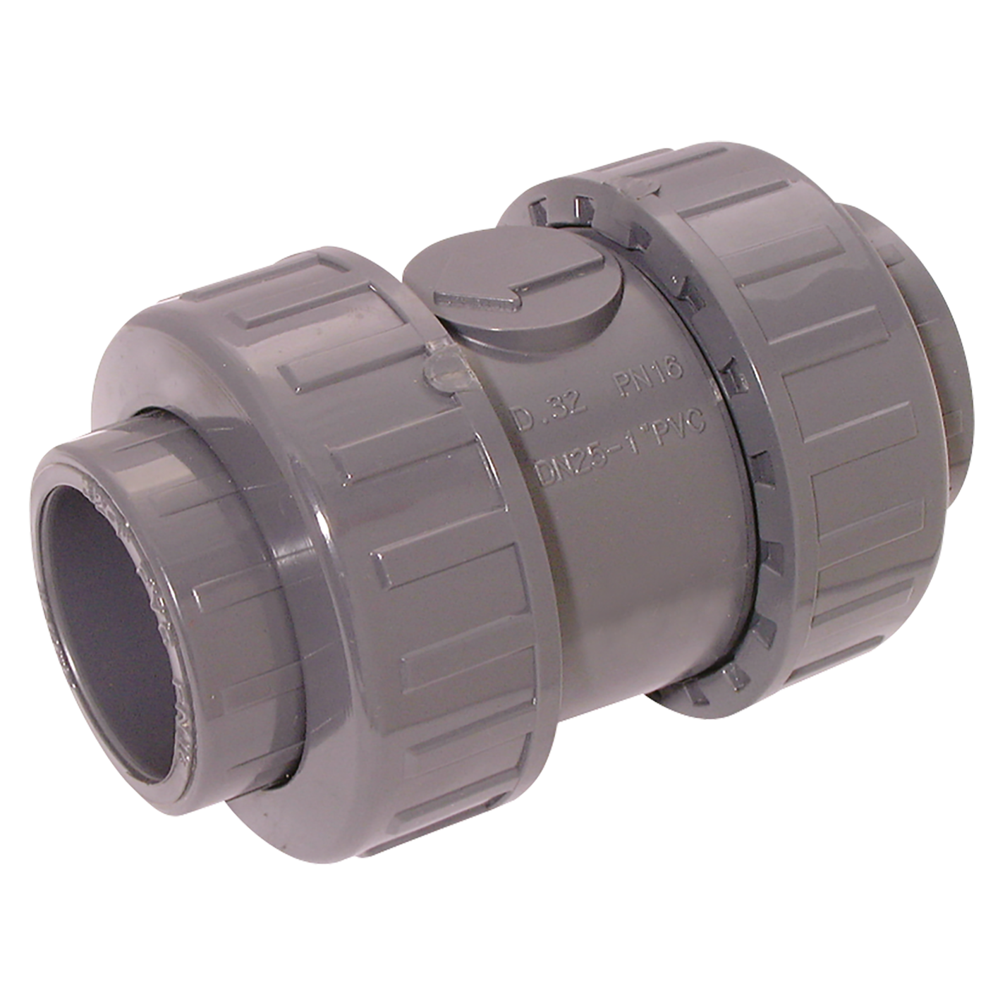 1.1/4" ID ABS CHECK VALVE DOUBLE UNION