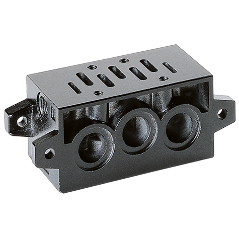 ISO 2 SUB-BASE COMMON EXHAUST AND INLETS