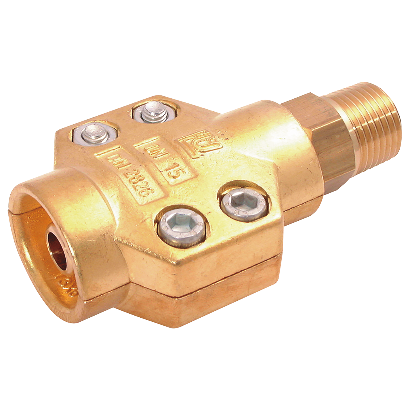 1/2" MALE BRASS STEAM CLAMP AND COUPLING