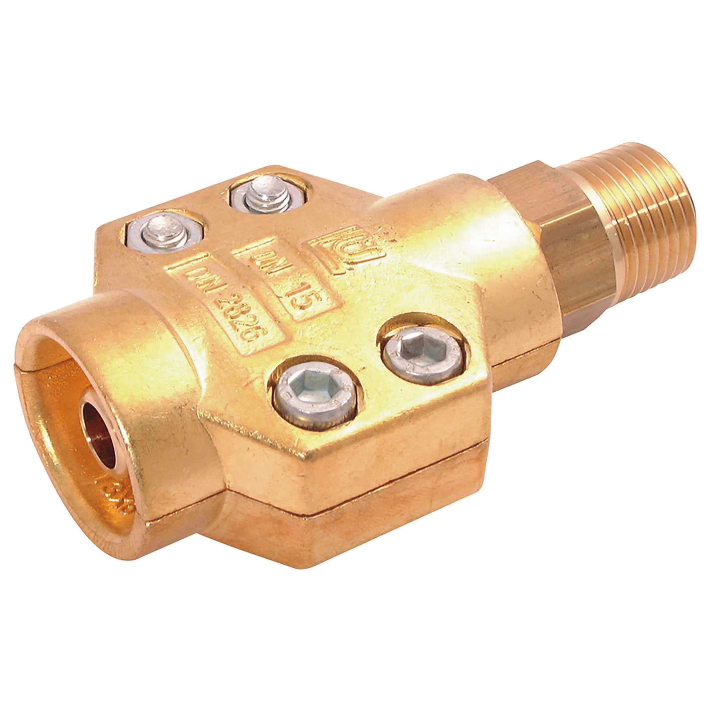 1" MALE BRASS STEAM CLAMP AND COUPLING
