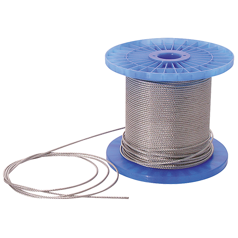 3.0MM OD STEEL WIRE ROPE REEL 200MTR