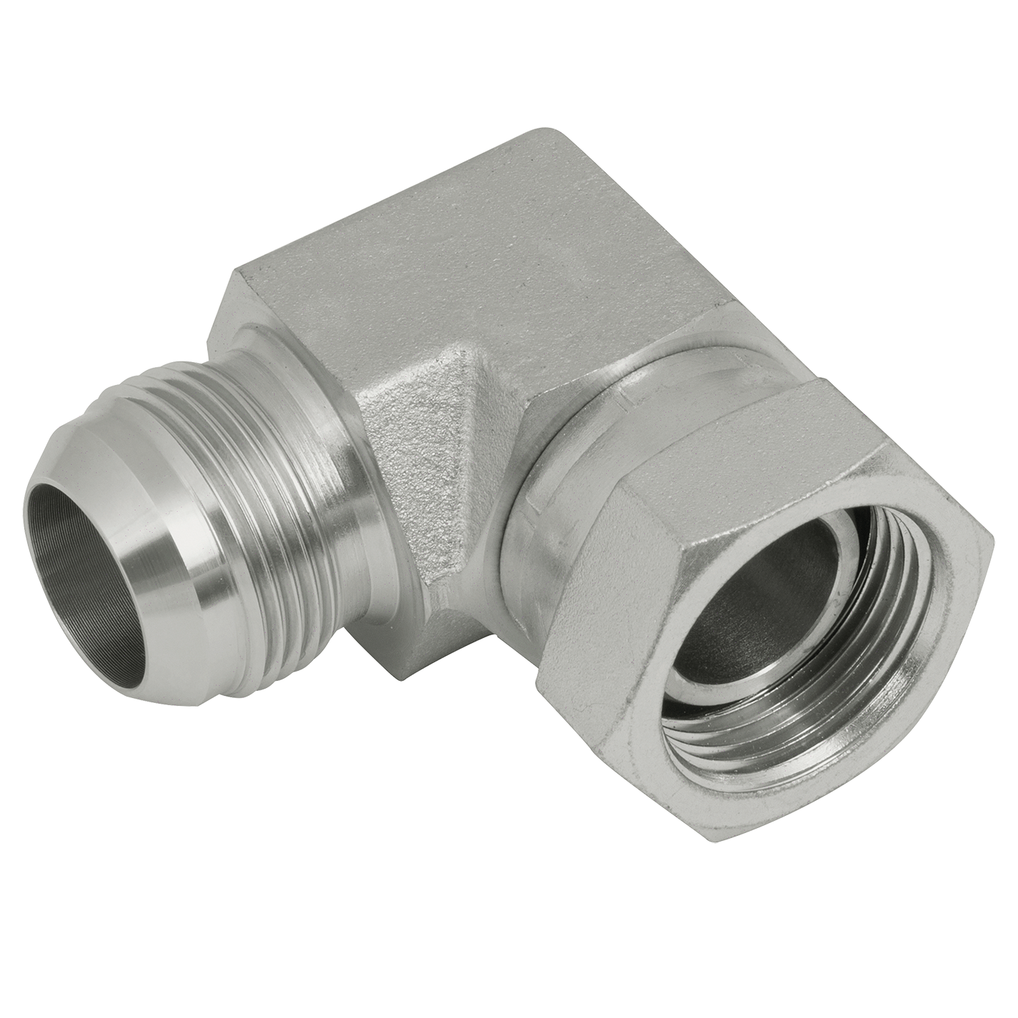 "3/4" JIC X 1/2" BSP SWIVEL M/F 90° ELB"