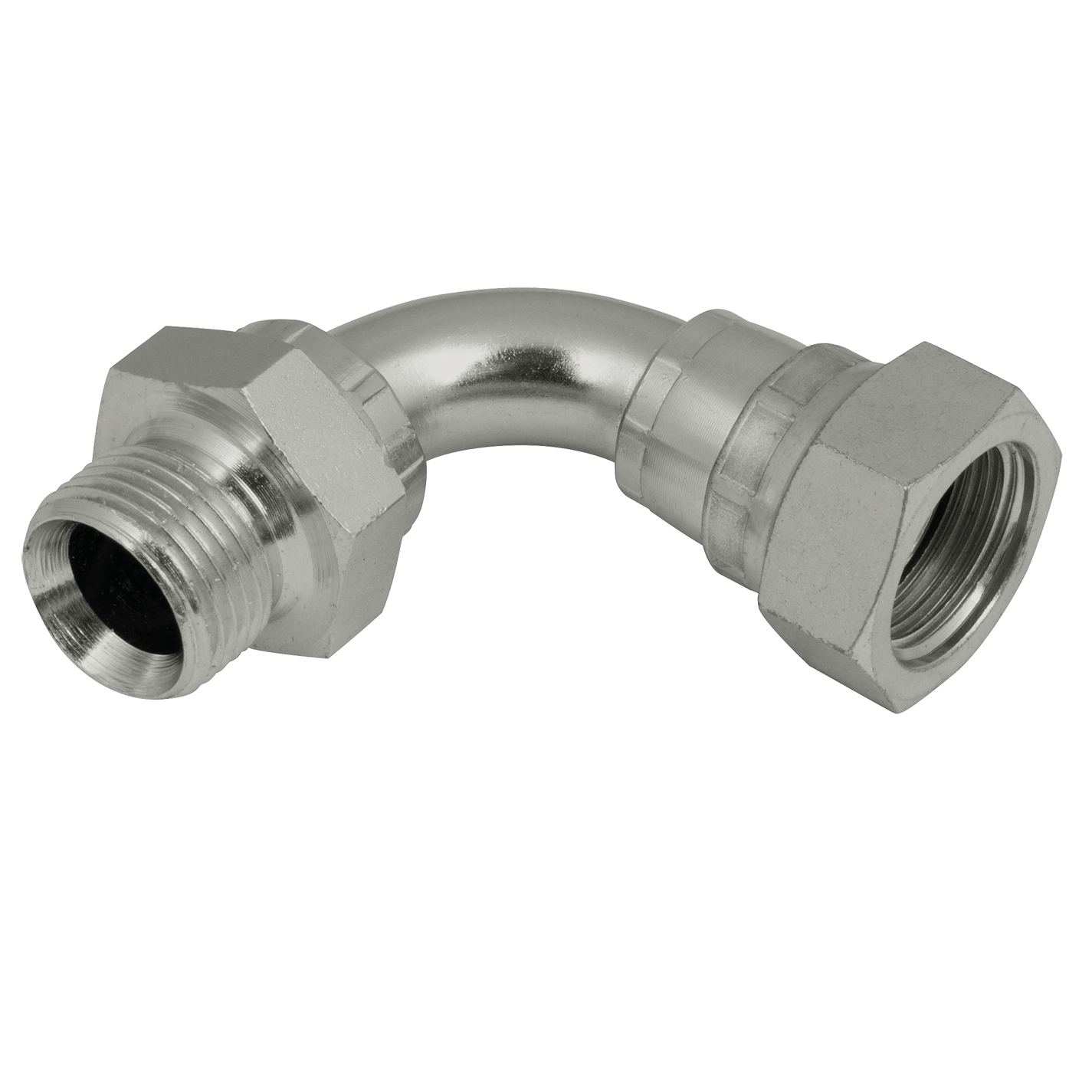 1/2" BSP MALE x BSP SWIVEL FEMALE 90 DEG