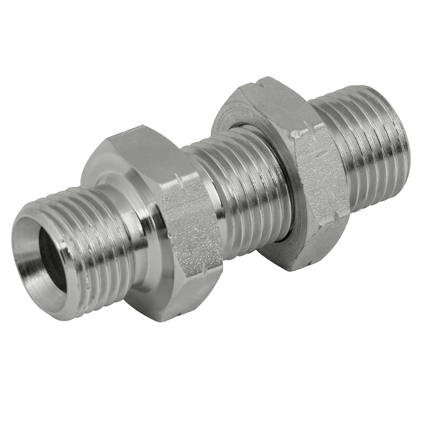 M22X1.5MM MALE BULKHEAD & LOCKNUT STEEL