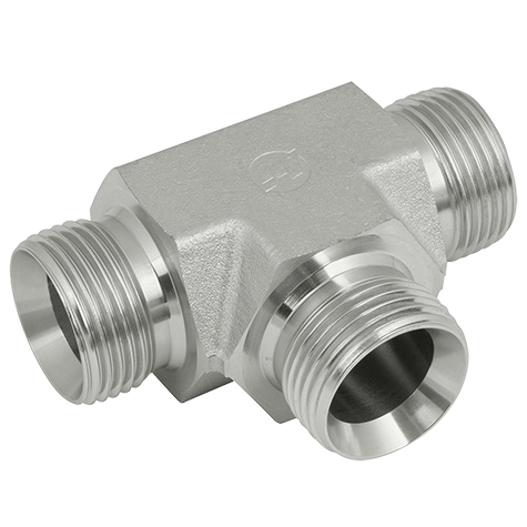 3/8" BSP X 3/8" BSP X 1/2" BSP MALE TEE