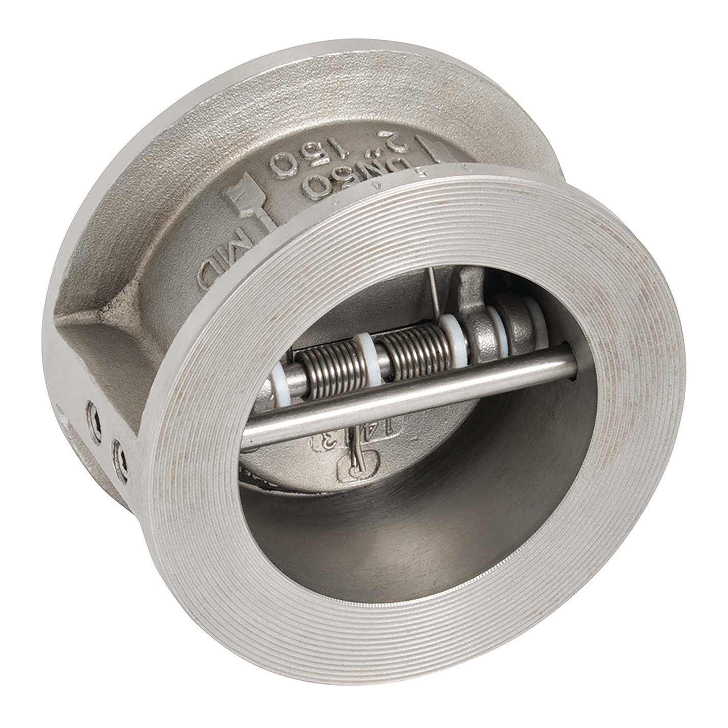 2" PN25 SS DUAL PLATE CHECK VLV