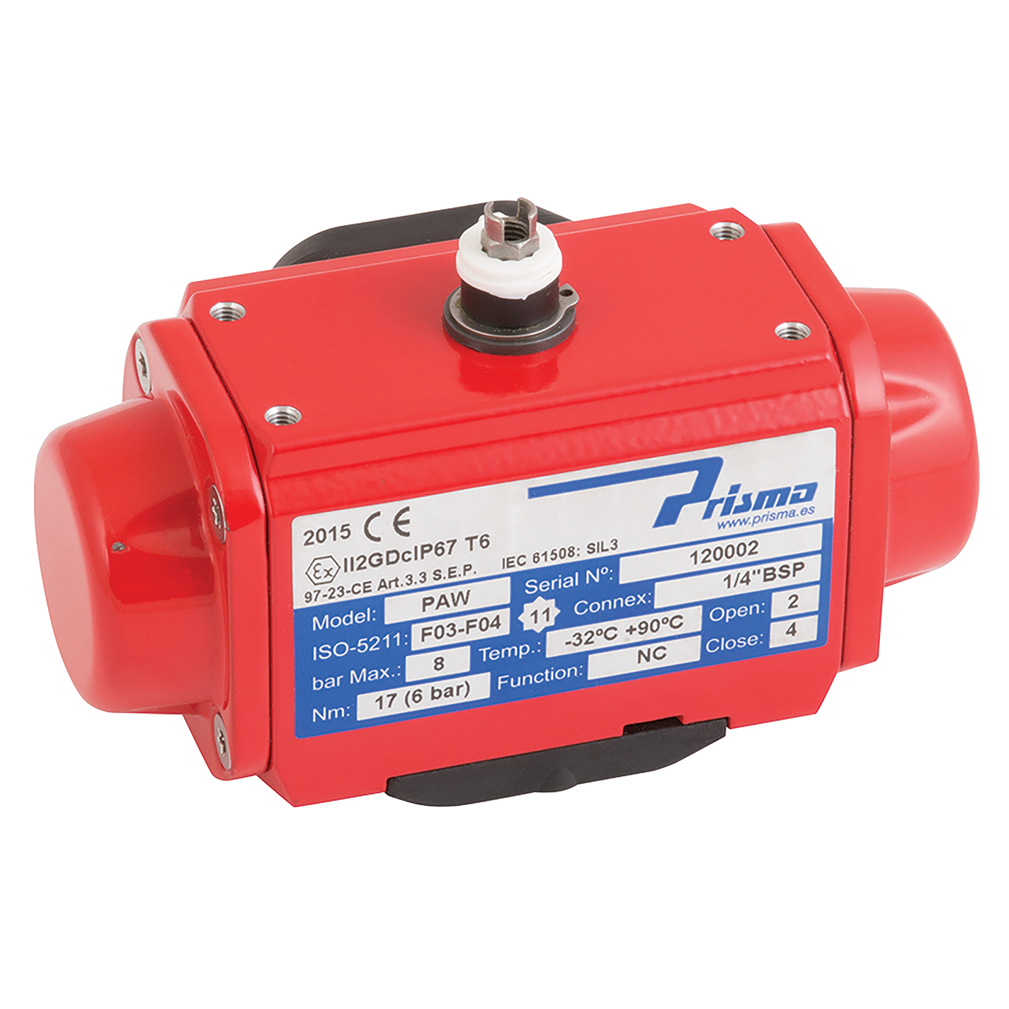 PRISMA PA00 DA ACTUATOR Shepherd Hydraulics