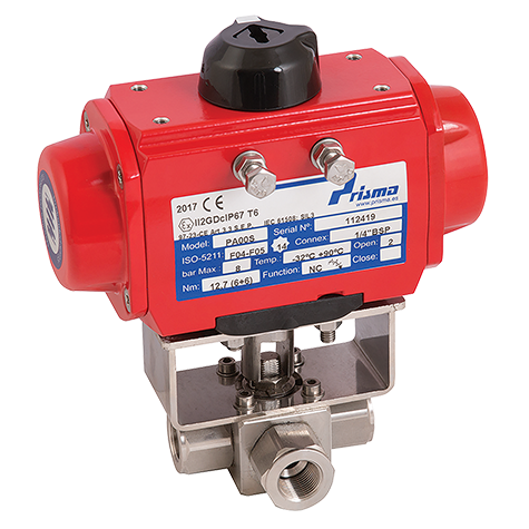 1/2" BSP 6K 3WL RB SS B/V PRISMA DA ACT