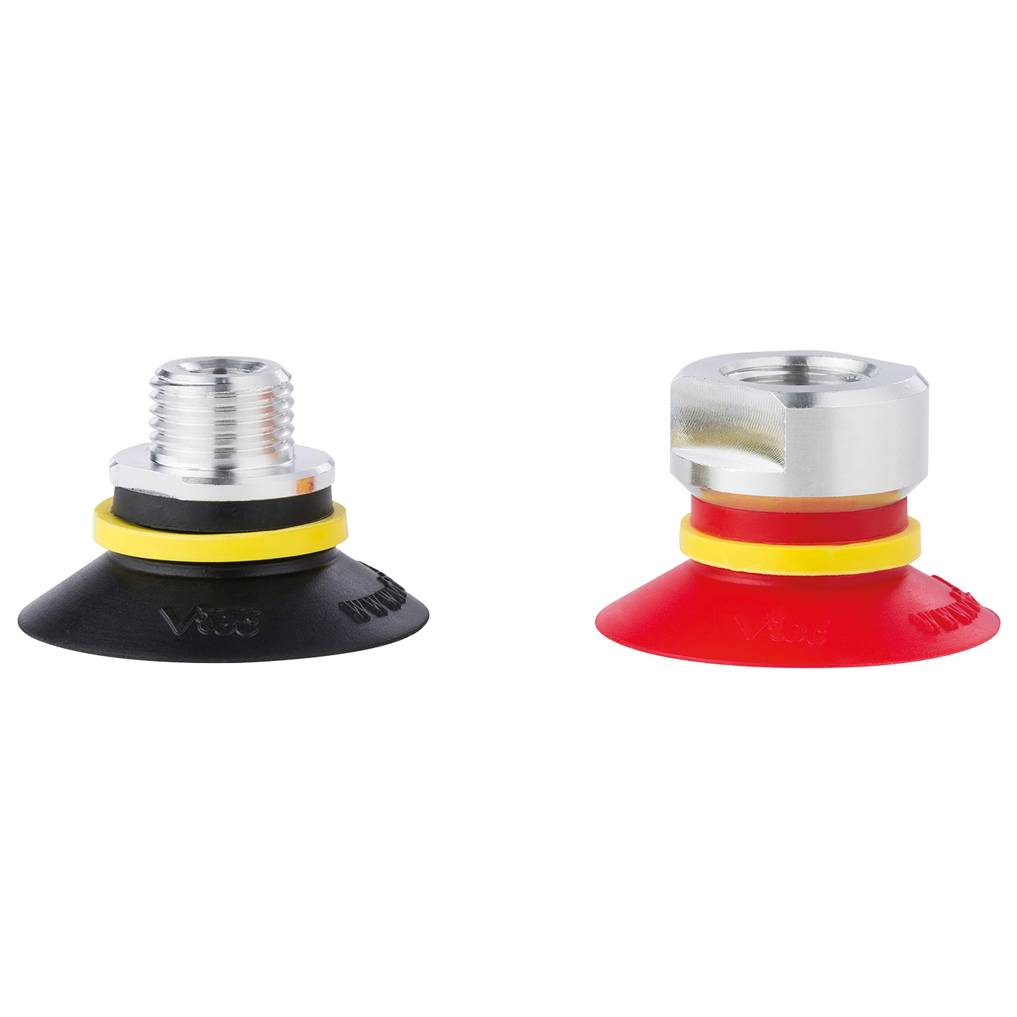 FLAT STYLE CUP W/CLEATS  25MM  NITRILE