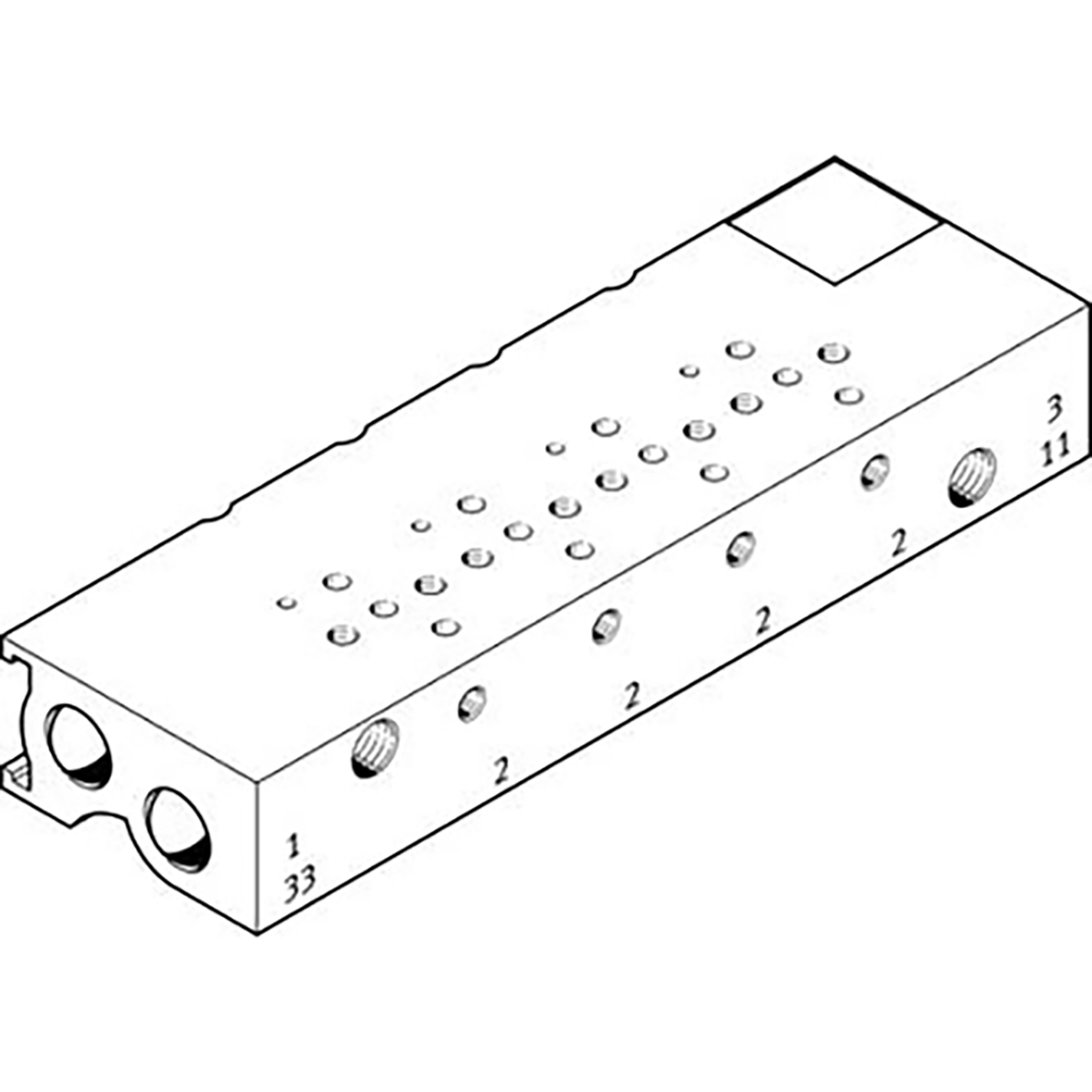 MHA1-PR4-3-M3-PI-PCB MANIFOLD BLOCK