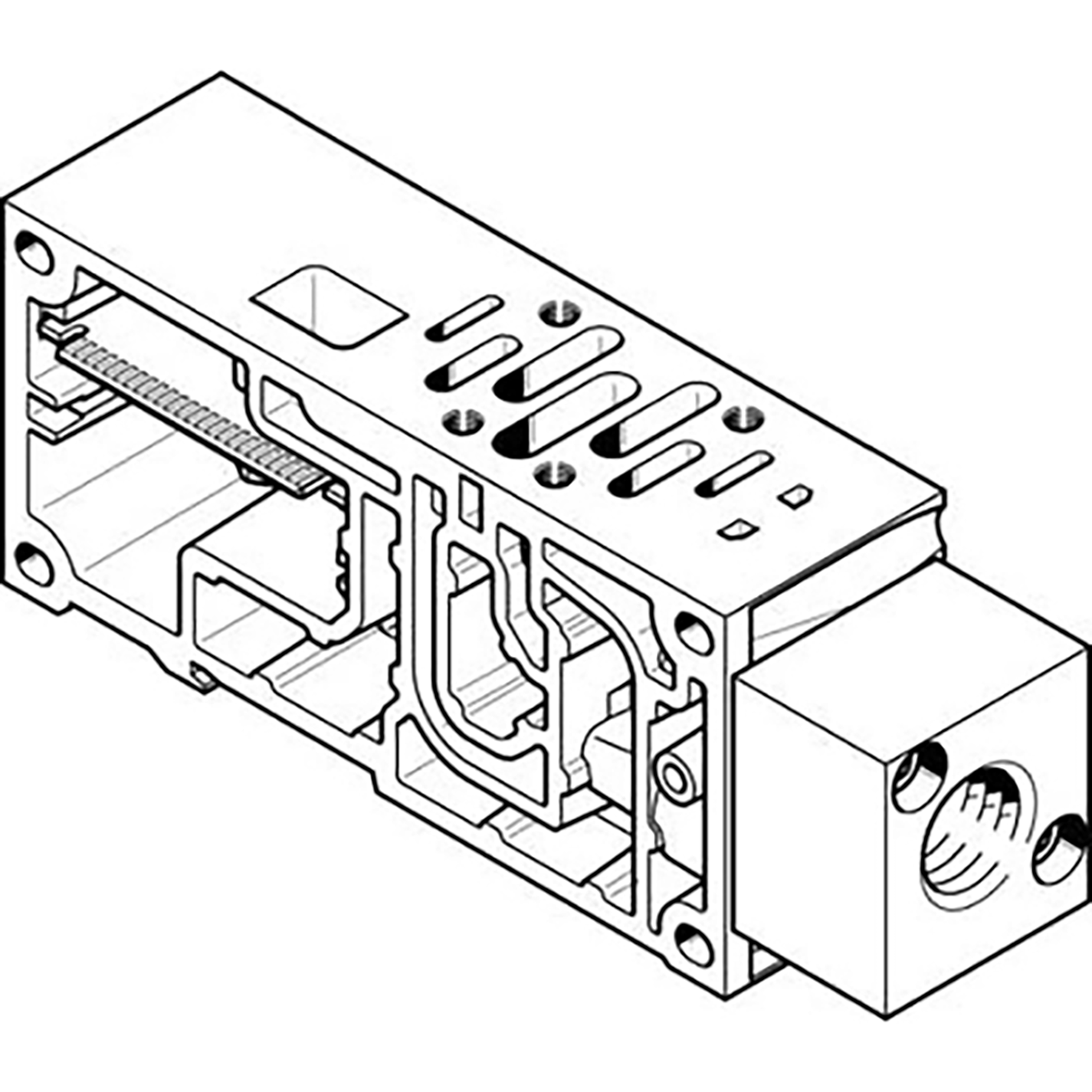 VABV-S6-1Q-G12 MANIFOLD SUB-BASE