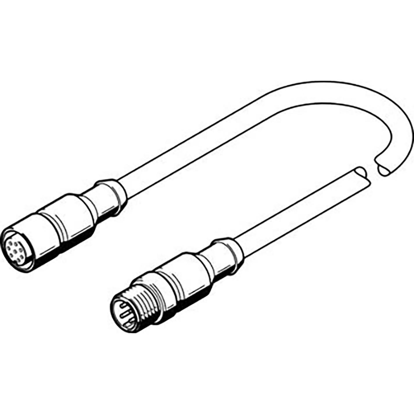 NEBV-M12G8-K-2-M12G4 CON CABLE