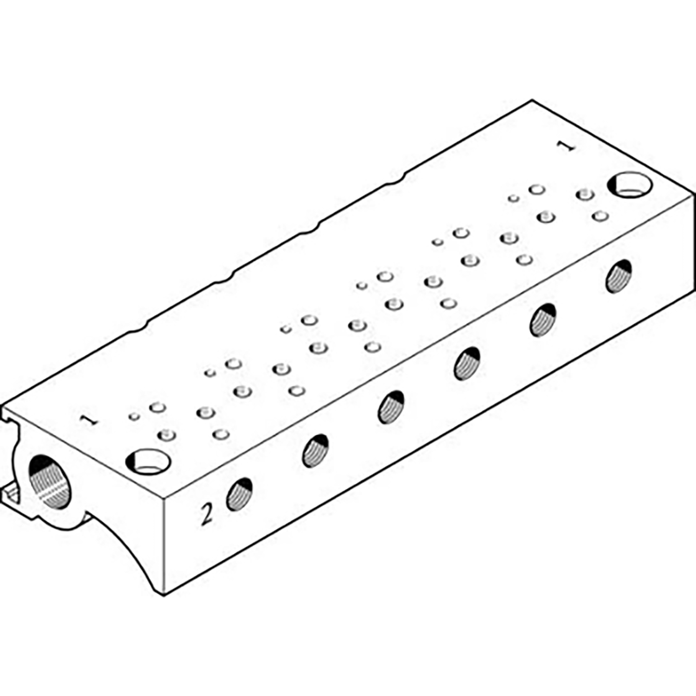 MHA1-P4-2-M3 MANIFOLD BLOCK