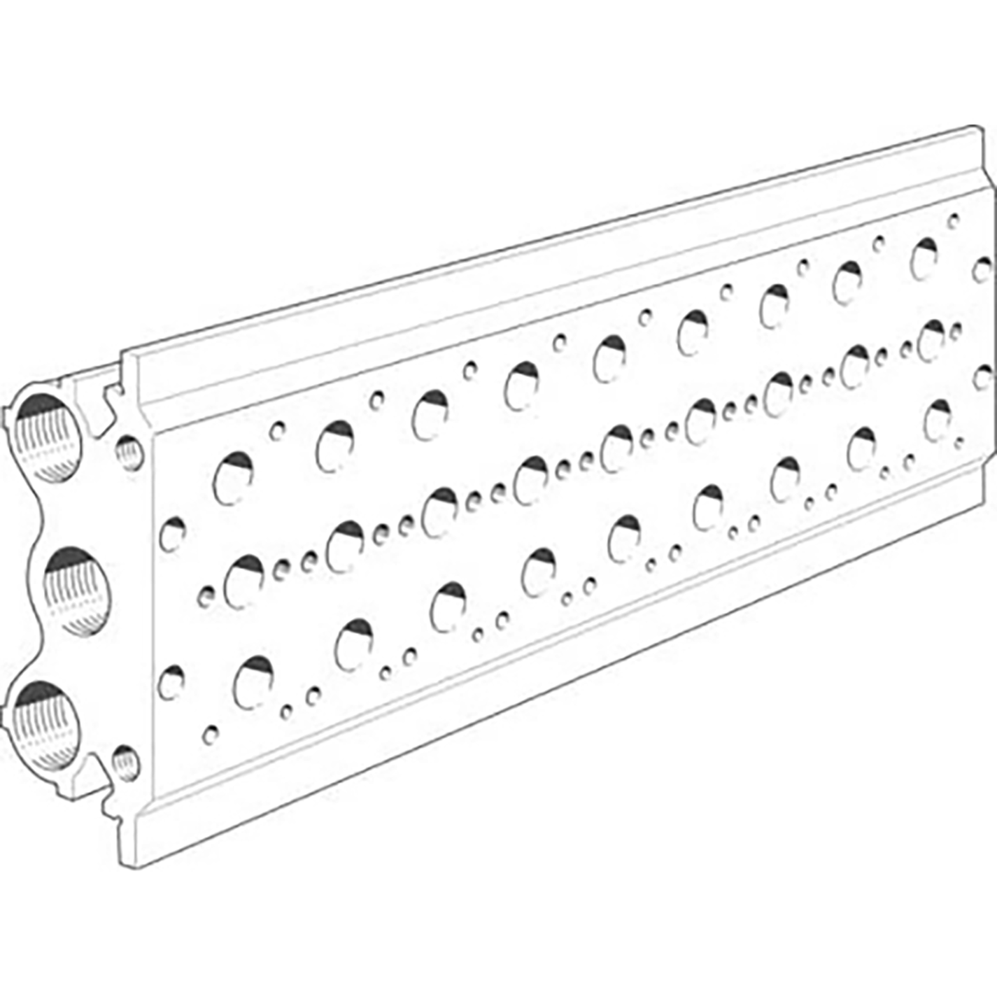 PRS-1/4-8-B MANIFOLD BLOCK