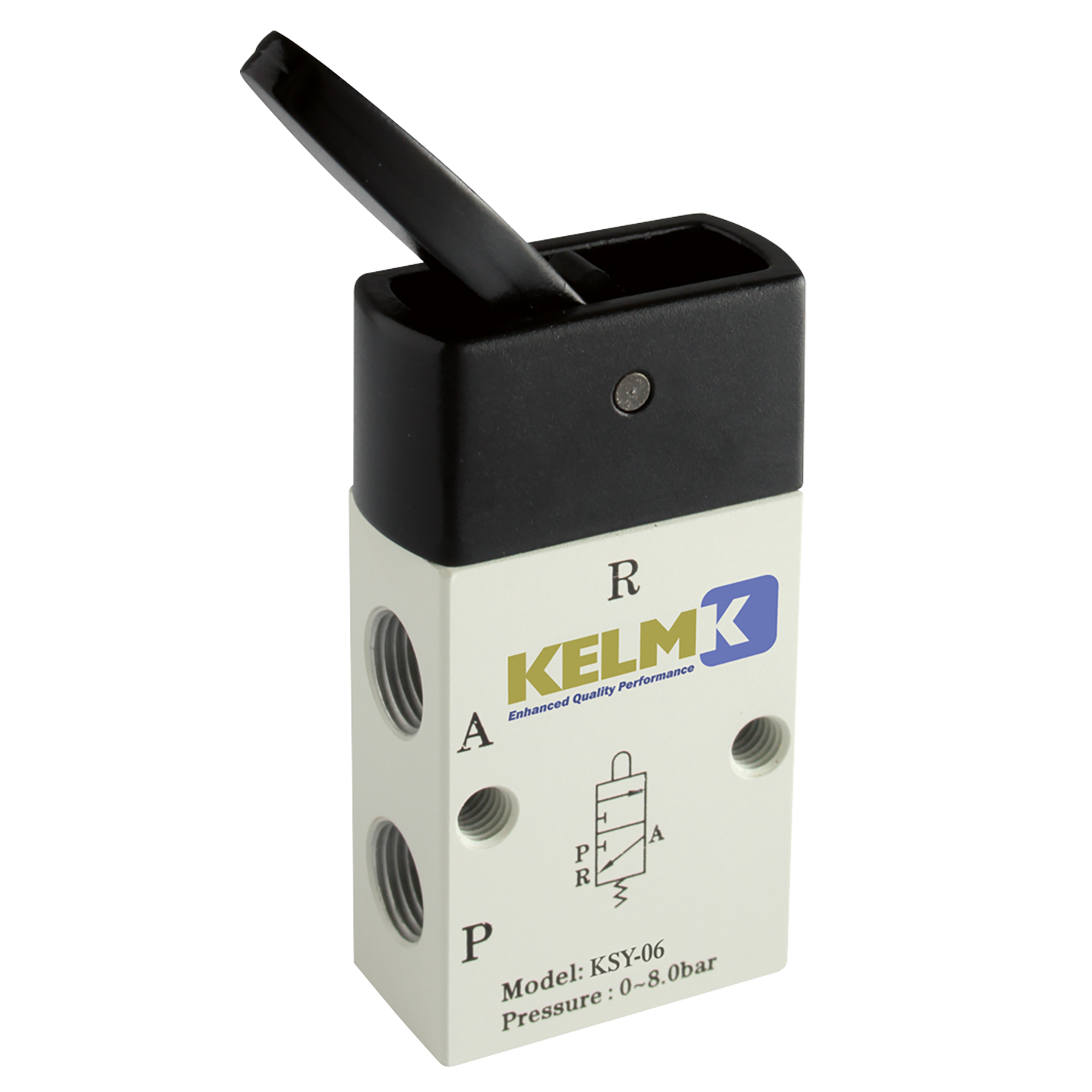 1/8" 3/2 Normally Closed Lever Lever Valve Pneumatics Direct