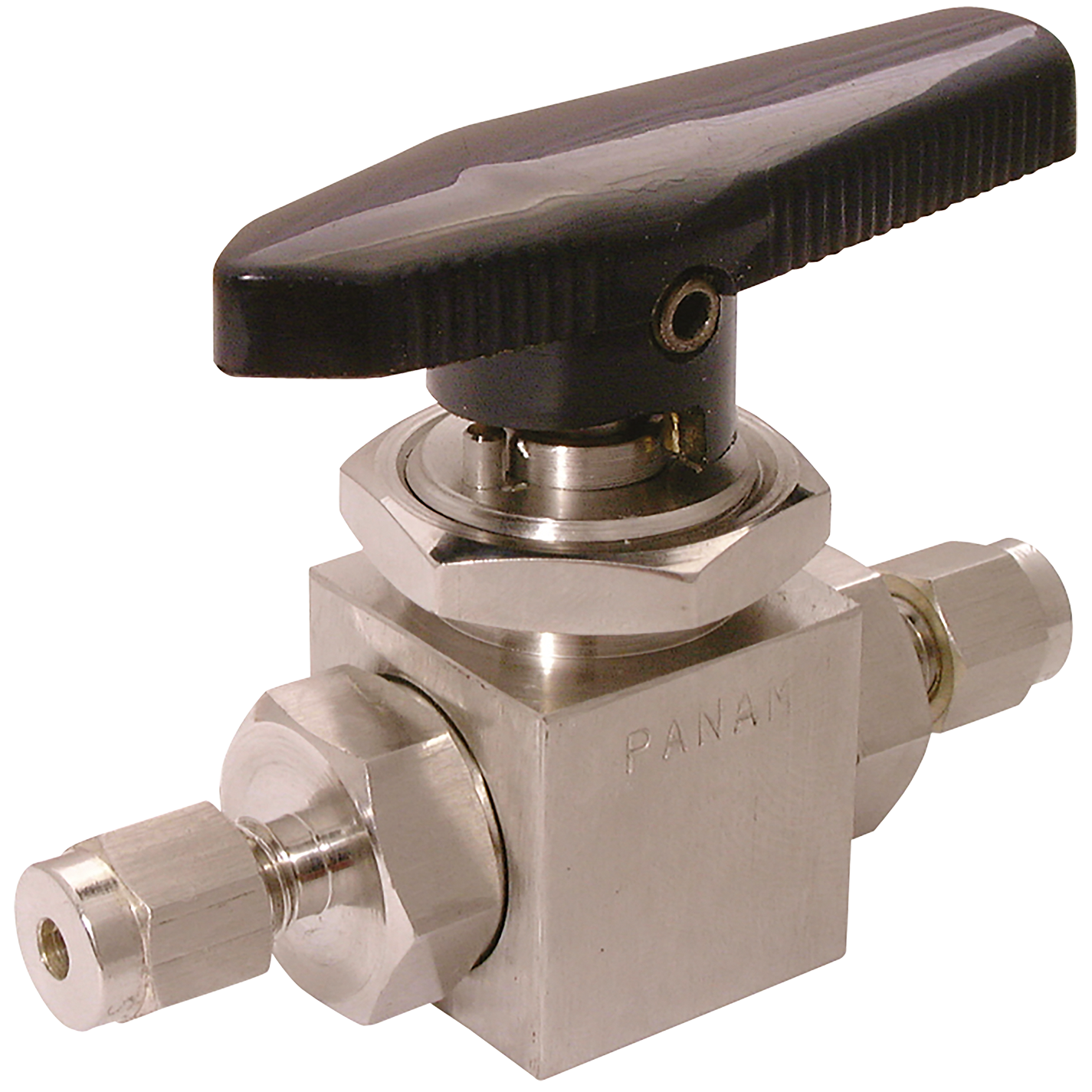 1/2" Outside Diameter 2 Way Compression Ball Valve