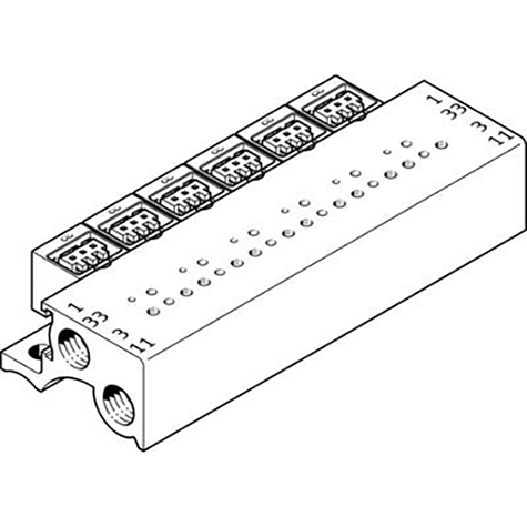 MHP1-PR8-3-PI MANIFOLD BLOCK