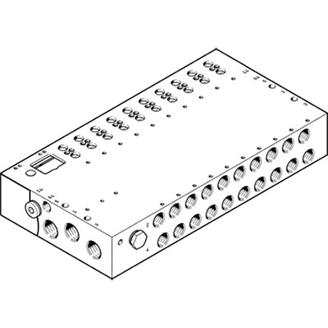 VABM-L1-18W-G38-16-M-G MANIFOLD RAIL