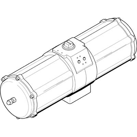 3/8" Female BSPP Single Acting Semi-Rotary Drive