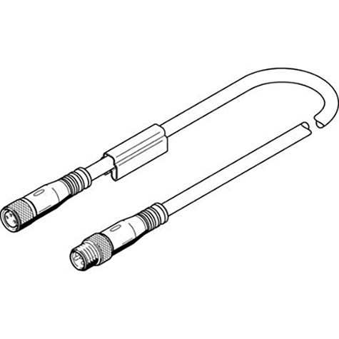 NEBU-M8G3-K-2.5-M8G4 CONNECTING CABLE