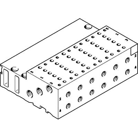 MHA2-PR8-5-M5 MANIFOLD BLOCK