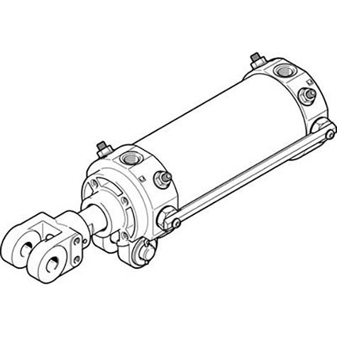 1/4" Female BSPT Hinge Cylinder