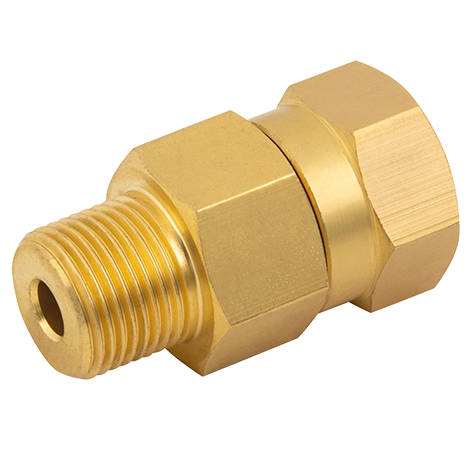 3/8" BSP M/F BRASS SW COUPLER COMPACT